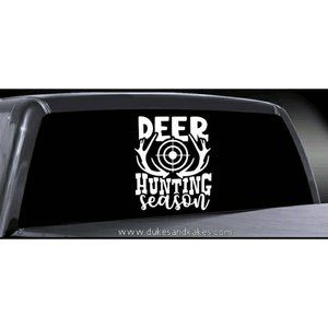 Deer hunting vinyl decal